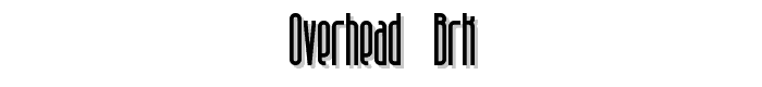Overhead BRK font